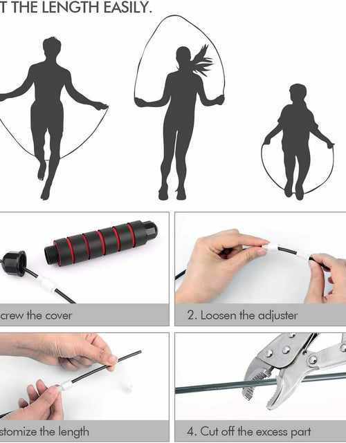 Load image into Gallery viewer, Jump Rope Gym Aerobic Exercise Boxing Skipping Adjustable Speed Training Fitness
