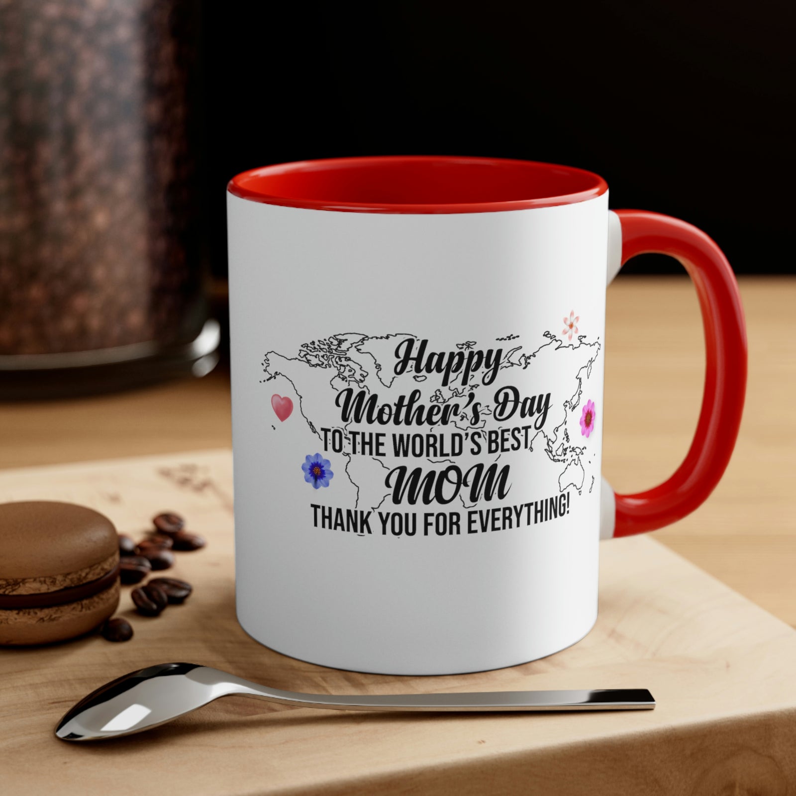 Happy Mothers' Day Mug: World's Best Mom, 11oz