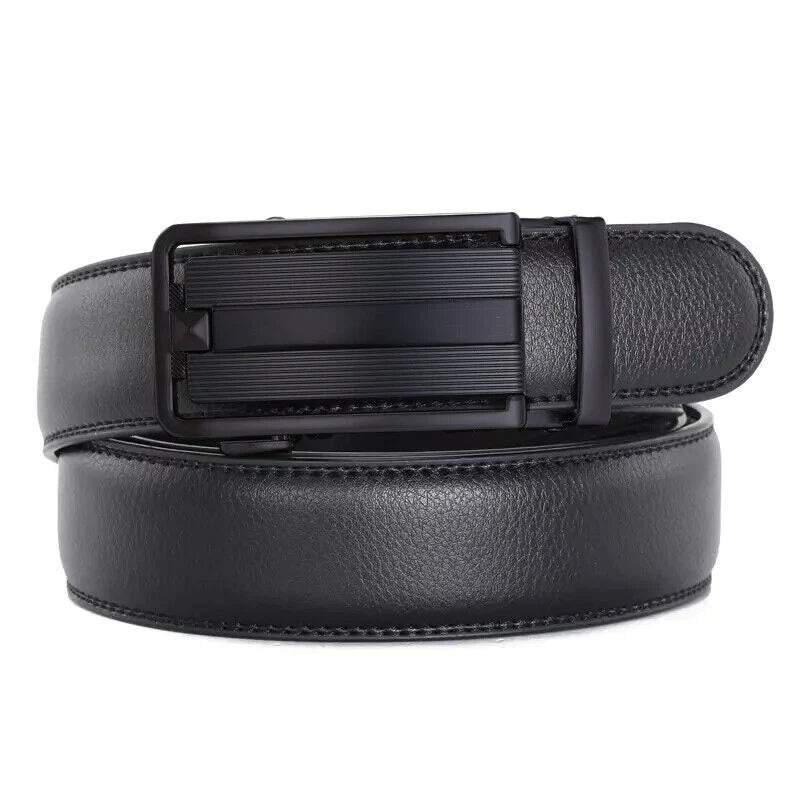 Microfiber Leather Mens Ratchet Belt Belts for Men Adjustable Automatic Buckle