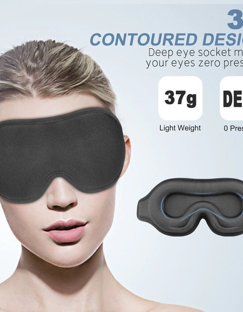 Load image into Gallery viewer, Premium 3D Sleep Mask for Men &amp; Women Eye Mask for Sleeping Blindfold Travel Accessories
