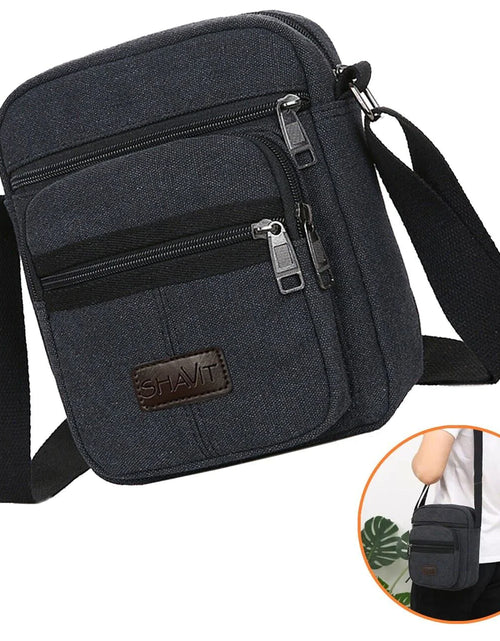 Load image into Gallery viewer, Messenger Bag Shoulder Bag Crossbody Canvas Bags Casual Satchel Vintage Bag
