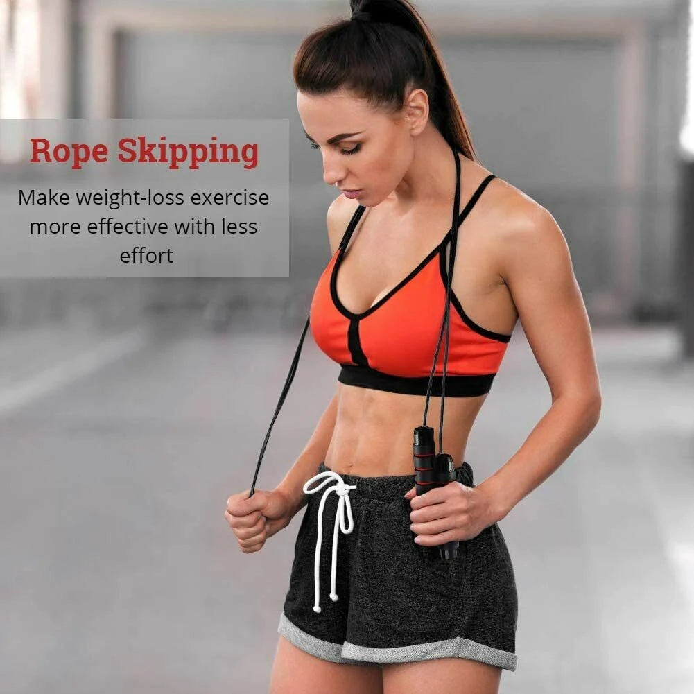 Jump Rope Gym Aerobic Exercise Boxing Skipping Adjustable Speed Training Fitness