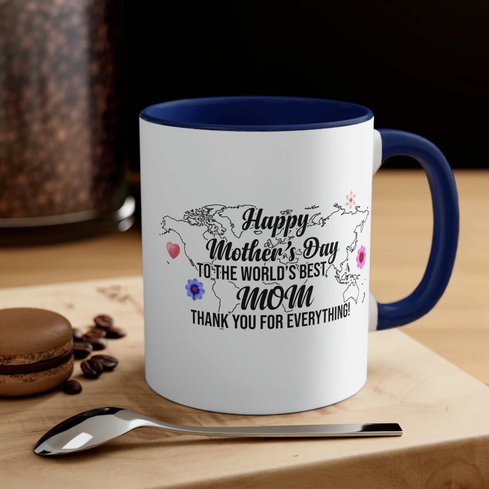 Happy Mothers' Day Mug: World's Best Mom, 11oz