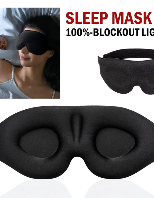 Load image into Gallery viewer, Premium 3D Sleep Mask for Men &amp; Women Eye Mask for Sleeping Blindfold Travel Accessories
