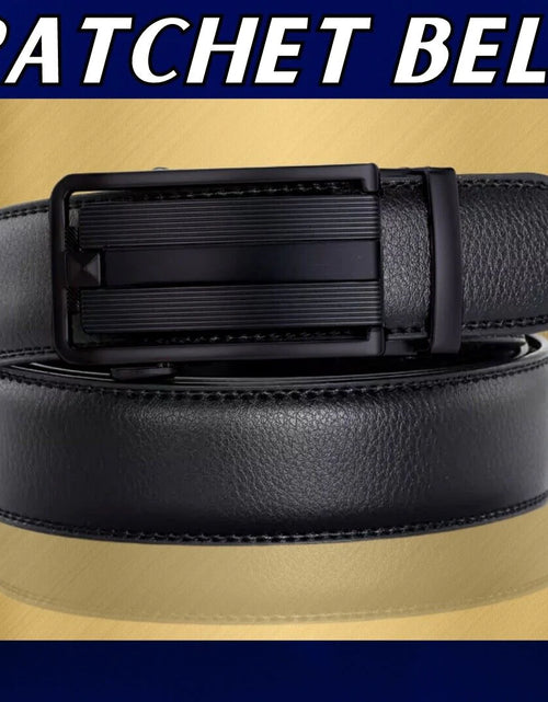 Load image into Gallery viewer, Microfiber Leather Mens Ratchet Belt Belts for Men Adjustable Automatic Buckle
