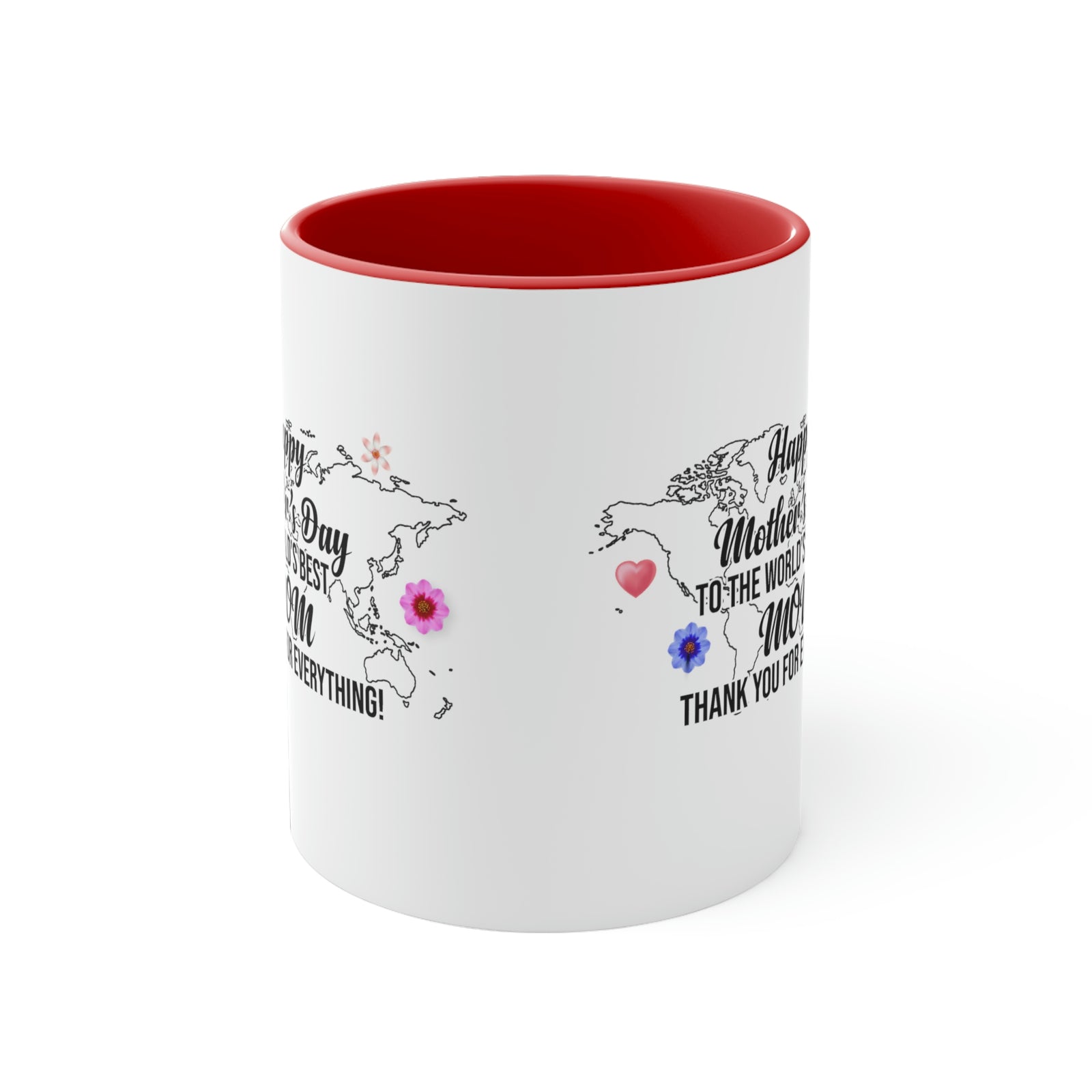 Happy Mothers' Day Mug: World's Best Mom, 11oz