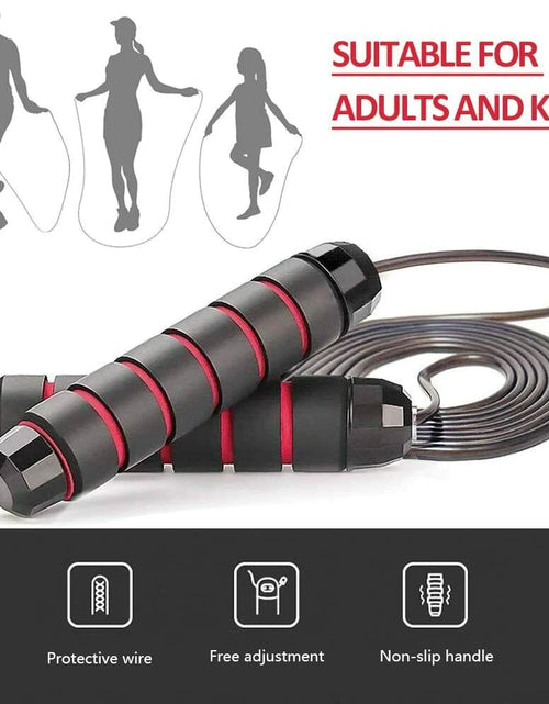 Load image into Gallery viewer, Jump Rope Gym Aerobic Exercise Boxing Skipping Adjustable Speed Training Fitness
