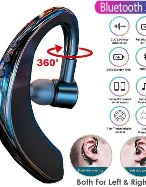 Load image into Gallery viewer, Wireless Bluetooth 5.0 Earpiece Headset Driving Trucker Earbuds Noise Cancelling
