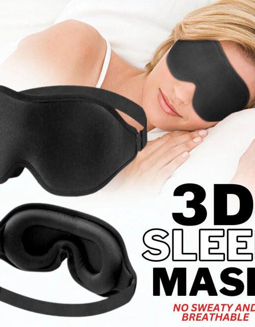 Load image into Gallery viewer, Premium 3D Sleep Mask for Men &amp; Women Eye Mask for Sleeping Blindfold Travel Accessories
