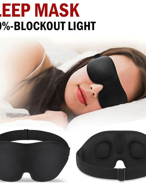 Load image into Gallery viewer, Premium 3D Sleep Mask for Men &amp; Women Eye Mask for Sleeping Blindfold Travel Accessories
