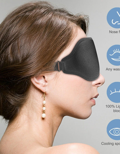 Load image into Gallery viewer, Premium 3D Sleep Mask for Men &amp; Women Eye Mask for Sleeping Blindfold Travel Accessories
