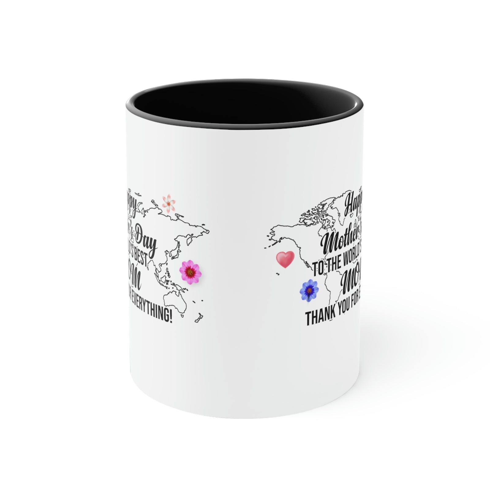 Happy Mothers' Day Mug: World's Best Mom, 11oz