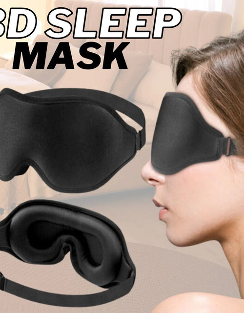 Load image into Gallery viewer, Premium 3D Sleep Mask for Men &amp; Women Eye Mask for Sleeping Blindfold Travel Accessories
