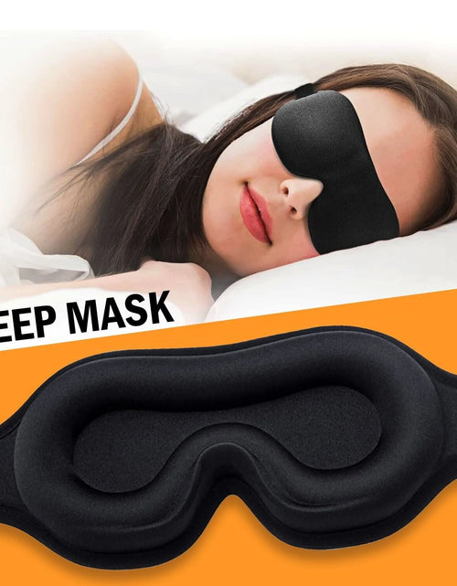 Load image into Gallery viewer, Premium 3D Sleep Mask for Men &amp; Women Eye Mask for Sleeping Blindfold Travel Accessories
