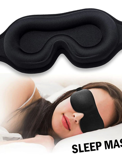 Load image into Gallery viewer, Premium 3D Sleep Mask for Men &amp; Women Eye Mask for Sleeping Blindfold Travel Accessories
